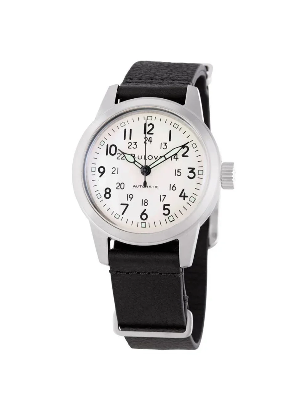 NWT Bulova Hack Automatic Ivory Dial Men's Watch